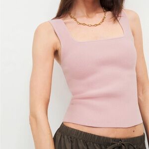 Reformation Julia Ribbed Sweater Tank Babygirl - Size M